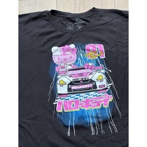Hello Kitty Men's T Shirt Black Size XL Short Sleeve JDM inspired Japan‎ 🇯🇵